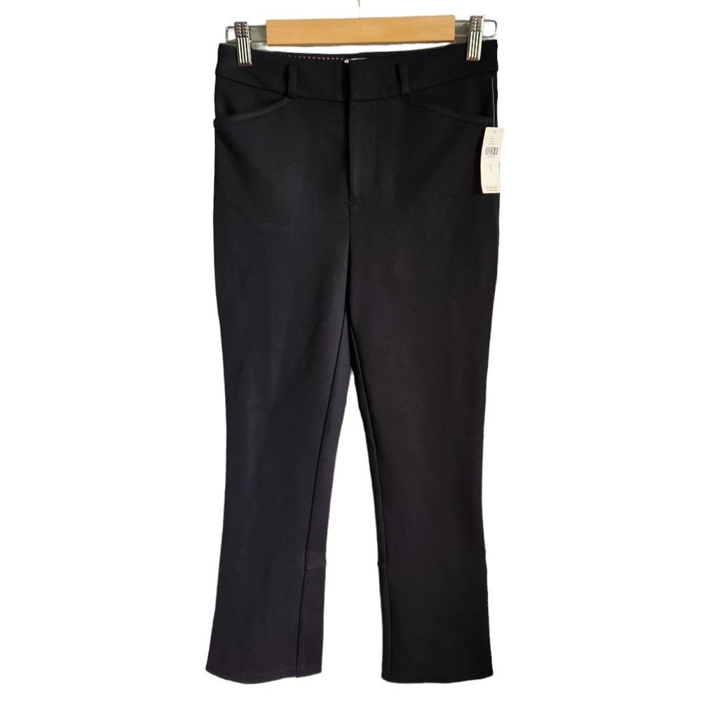 Anthropologie Pants Women's Black 2 Essential Collection Rounded Hem